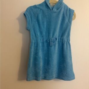 Hanna Andersson Blue Hooded Terry Cloth Coverup